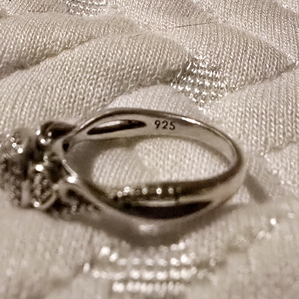 925 Vintage Style Engagement Ring - Picture 5 of 5